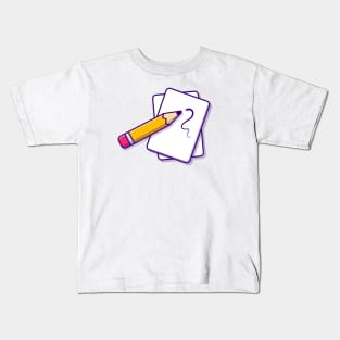 Paper And Pencil Kids T-Shirt